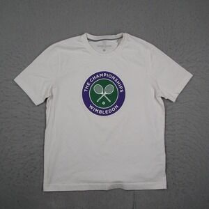 Wimbledon Official The Championships Tennis Graphic T-Shirt White XS 23WJ11